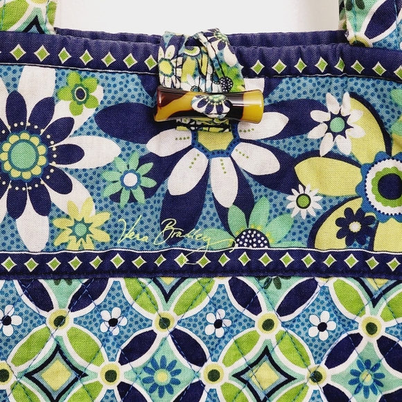 VERA BRADLEY shoulder tote Fabric quilted imperial floral print bag - Picture 4 of 13